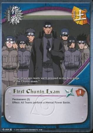 First Chunin Exam 059 Rare Naruto The Chosen First Chunin Exam 059 Rare Naruto The Chosen