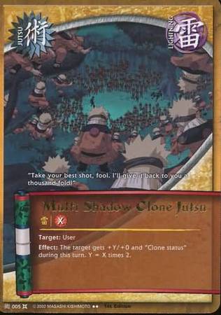 Multi Shadow Clone Jutsu 005 Rare Naruto The Chosen Multi Shadow Clone Jutsu 005 Rare Naruto The Chosen