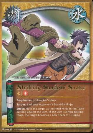 Striking Shadow Snake 076 Rare Naruto The Chosen Striking Shadow Snake 076 Rare Naruto The Chosen