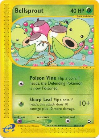 Bellsprout 68 147 Common Aquapolis Singles Bellsprout 68 147 Common Aquapolis Singles