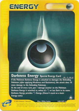 Darkness Energy 142 147 Rare Aquapolis Singles Darkness Energy 142 147 Rare Aquapolis Singles