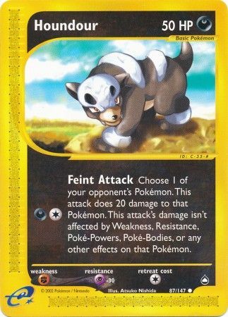 Houndour 87 147 Common Aquapolis Singles Houndour 87 147 Common Aquapolis Singles