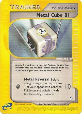 Metal Cube 01 129 147 Uncommon Aquapolis Singles Metal Cube 01 129 147 Uncommon Aquapolis Singles