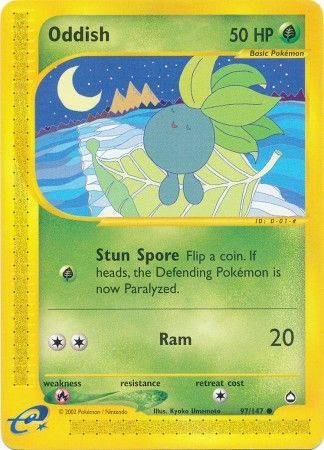Oddish 97 147 Common Aquapolis Singles Oddish 97 147 Common Aquapolis Singles