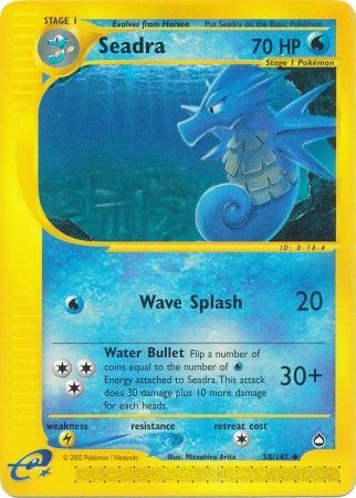 Seadra 58 147 Uncommon Seadra 58 147 Uncommon