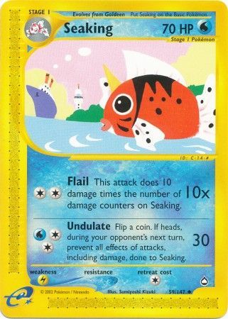 Seaking 59 147 Uncommon Aquapolis Singles Seaking 59 147 Uncommon Aquapolis Singles