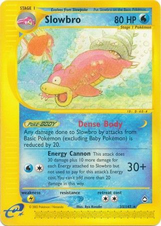 Slowbro 33 147 Rare Aquapolis Singles Slowbro 33 147 Rare Aquapolis Singles