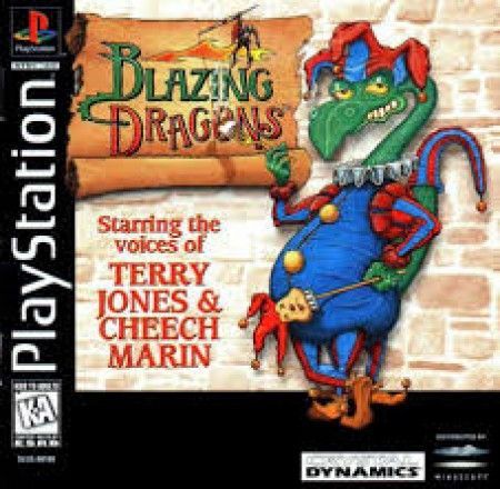 Blazing Dragons Playstation 1 Sony Playstation PS1 Blazing Dragons Playstation 1 Sony Playstation PS1