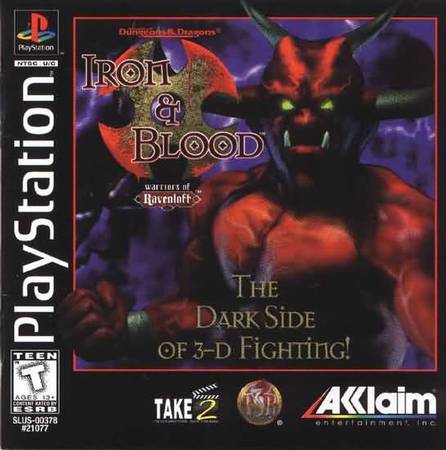 Iron Blood Warriors of Ravenloft Playstation 1 Sony Playstation PS1 Iron Blood Warriors of Ravenloft Playstation 1 Sony Playstation PS1