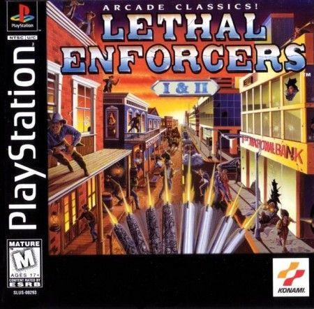 Lethal Enforcers I II Playstation 1 Sony Playstation PS1 Lethal Enforcers I II Playstation 1 Sony Playstation PS1