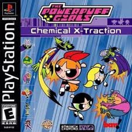 Power Puff Girls Chemical X Traction Playstation 1 Sony Playstation PS1 Power Puff Girls Chemical X Traction Playstation 1 Sony Playstation PS1