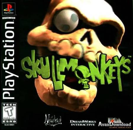 Skull Monkeys Playstation 1 Sony Playstation PS1 Skull Monkeys Playstation 1 Sony Playstation PS1