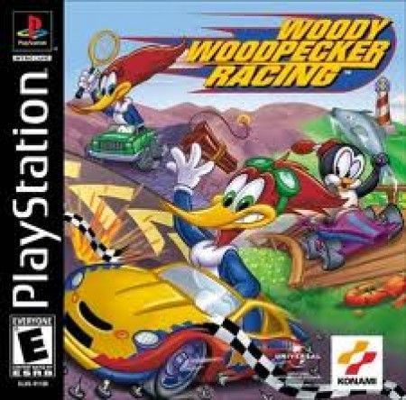 Woody Woodpecker Racing Playstation 1 Sony Playstation PS1 Woody Woodpecker Racing Playstation 1 Sony Playstation PS1