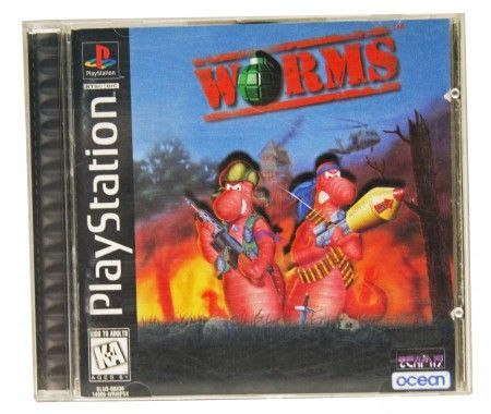 Worms Playstation 1 Sony Playstation PS1 Worms Playstation 1 Sony Playstation PS1