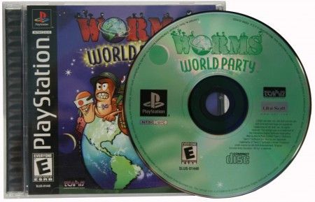 Worms World Party Playstation 1 Sony Playstation PS1 Worms World Party Playstation 1 Sony Playstation PS1
