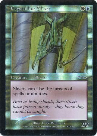 Crystalline Sliver DCI Foil Magic The Gathering Promo Cards Crystalline Sliver DCI Foil Magic The Gathering Promo Cards