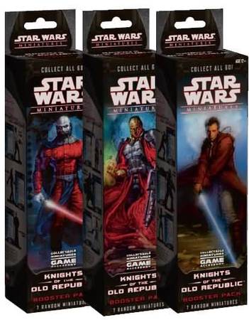 Knights of the Old Republic Booster Pack Star Wars Miniatures Star Wars Miniatures Sealed Product Knights of the Old Republic Booster Pack Star Wars Miniatures Star Wars Miniatures Sealed Product