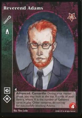 Reverend Adams VTES Twilight Rebellion Singles Reverend Adams VTES Twilight Rebellion Singles