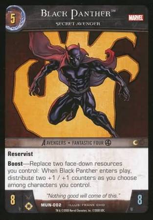 Black Panther Secret Avenger MUN 002 Common Black Panther Secret Avenger MUN 002 Common