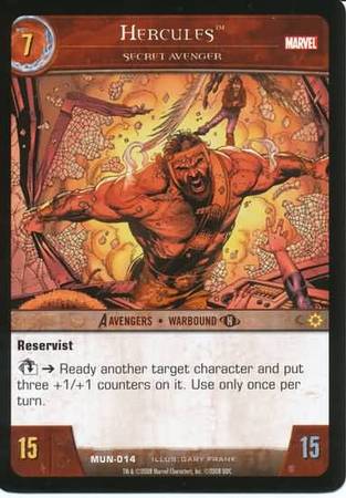 Hercules Secret Avenger MUN 014 Common Hercules Secret Avenger MUN 014 Common