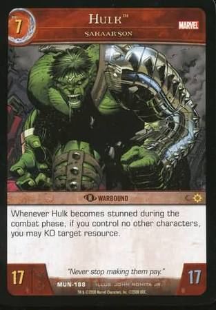Hulk Sakaar son MUN 188 Common Vs System Marvel Universe Hulk Sakaar son MUN 188 Common Vs System Marvel Universe