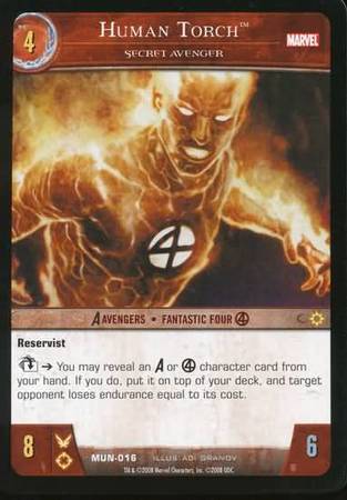 Human Torch Secret Avenger MUN 016 Common Human Torch Secret Avenger MUN 016 Common