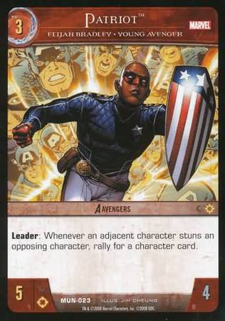Patriot Elijah Bradley Young Avenger MUN 023 Common Vs System Marvel Universe Patriot Elijah Bradley Young Avenger MUN 023 Common Vs System Marvel Universe