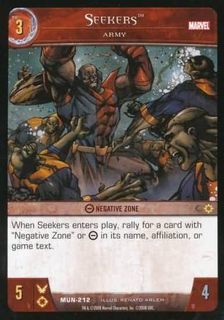 Seekers Army MUN 212 Common Vs System Marvel Universe Seekers Army MUN 212 Common Vs System Marvel Universe