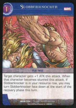 Slobberknocker MUN 324 Common Vs System Marvel Universe Slobberknocker MUN 324 Common Vs System Marvel Universe