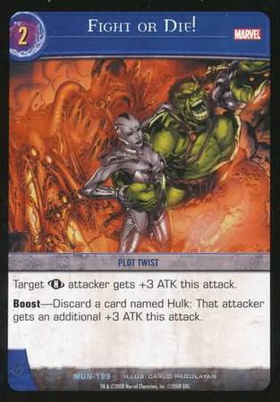 Fight or Die MUN 199 Uncommon Vs System Marvel Universe Fight or Die MUN 199 Uncommon Vs System Marvel Universe