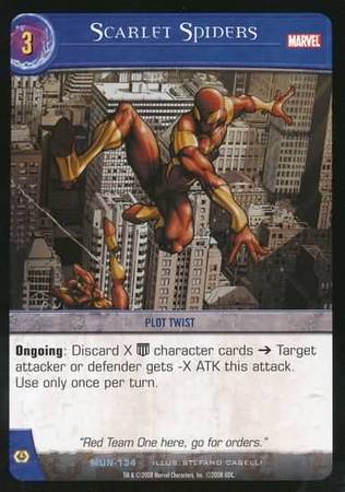 Scarlet Spiders MUN 134 Uncommon Vs System Marvel Universe Scarlet Spiders MUN 134 Uncommon Vs System Marvel Universe