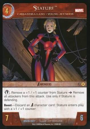Stature Cassandra Lang Young Avenger MUN 027 Uncommon Vs System Marvel Universe Stature Cassandra Lang Young Avenger MUN 027 Uncommon Vs System Marvel Universe