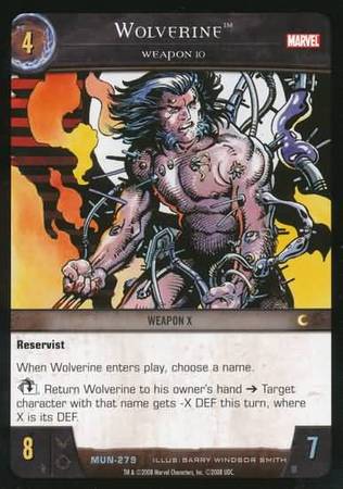Wolverine Weapon 10 MUN 279 Uncommon Wolverine Weapon 10 MUN 279 Uncommon