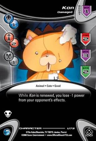 Kon Damaged U73 Uncommon Bleach Bounts Singles Kon Damaged U73 Uncommon Bleach Bounts Singles