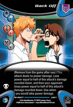 Back Off U97 Uncommon Bleach Bounts Singles Back Off U97 Uncommon Bleach Bounts Singles