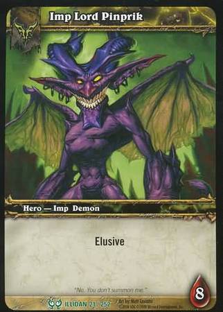 Imp Lord Pinprik 21 252 Uncommon WoW Hunt for Illidan Imp Lord Pinprik 21 252 Uncommon WoW Hunt for Illidan