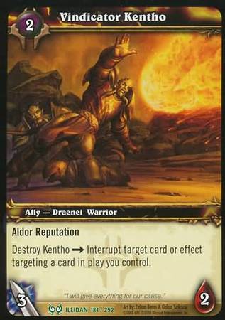 Vindicator Kentho 181 252 Uncommon WoW Hunt for Illidan Vindicator Kentho 181 252 Uncommon WoW Hunt for Illidan