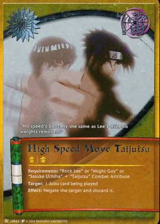 High Speed Move Taijutsu us042 Foil Platinum Lettering Promo Naruto CCG Promos High Speed Move Taijutsu us042 Foil Platinum Lettering Promo Naruto CCG Promos