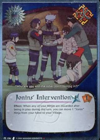 Jonin s Intervention 106 Foil Platinum Lettering Promo Jonin s Intervention 106 Foil Platinum Lettering Promo
