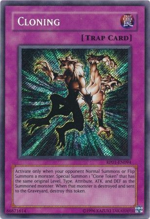Cloning RP01 EN094 Secret Rare Cloning RP01 EN094 Secret Rare