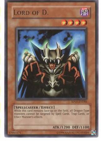 Lord of D RP01 EN086 Rare Retro Pack 1 RP01 Lord of D RP01 EN086 Rare Retro Pack 1 RP01