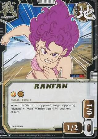 Ranfan WA 033 Rare Dragon Ball The Warrior s Return Ranfan WA 033 Rare Dragon Ball The Warrior s Return