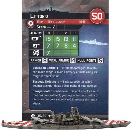 #03 CONDITION ZEBRA 1/900 Scale D.520 8 Axis & Allies WAR AT SEA 