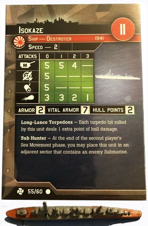 55 Isokaze Task Force Axis Allies Miniatures Common Axis Allies War at Sea Task Force 55 Isokaze Task Force Axis Allies Miniatures Common Axis Allies War at Sea Task Force