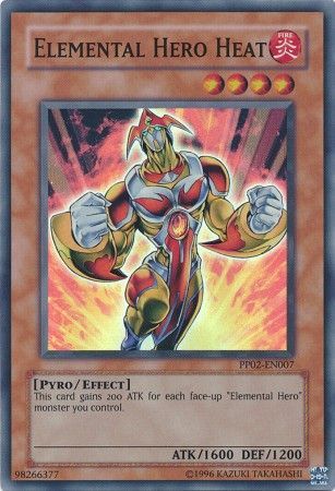 Elemental Hero Heat PP02 EN007 Super Rare Premium Pack Series PP01 PP02 Super Rares Elemental Hero Heat PP02 EN007 Super Rare Premium Pack Series PP01 PP02 Super Rares