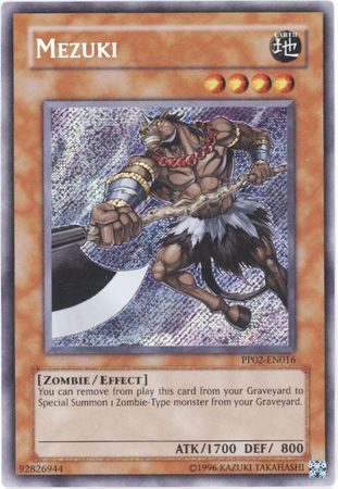 Mezuki PP02 EN016 Secret Rare Premium Pack Series PP01 PP02 Secret Rares Mezuki PP02 EN016 Secret Rare Premium Pack Series PP01 PP02 Secret Rares
