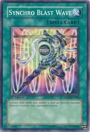 Synchro Blast Wave 5DS1 EN021 Common 1st Edition Starter Deck 5D s 2008 1st Edition Singles Synchro Blast Wave 5DS1 EN021 Common 1st Edition Starter Deck 5D s 2008 1st Edition Singles
