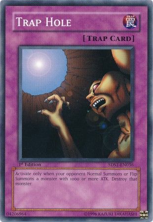 Trap Hole 5DS1 EN036 Common 1st Edition Starter Deck 5D s 2008 1st Edition Singles Trap Hole 5DS1 EN036 Common 1st Edition Starter Deck 5D s 2008 1st Edition Singles