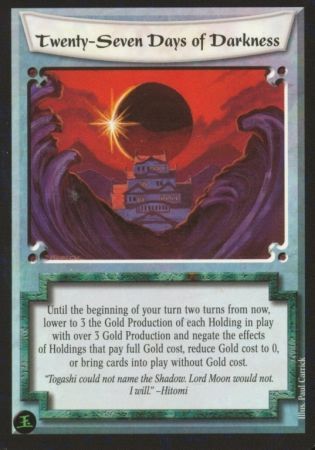 Twenty Seven Days of Darkness Uncommon Twenty Seven Days of Darkness Uncommon