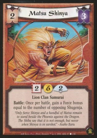 Matsu Shinya Lion 47 Common An Oni s Fury Matsu Shinya Lion 47 Common An Oni s Fury